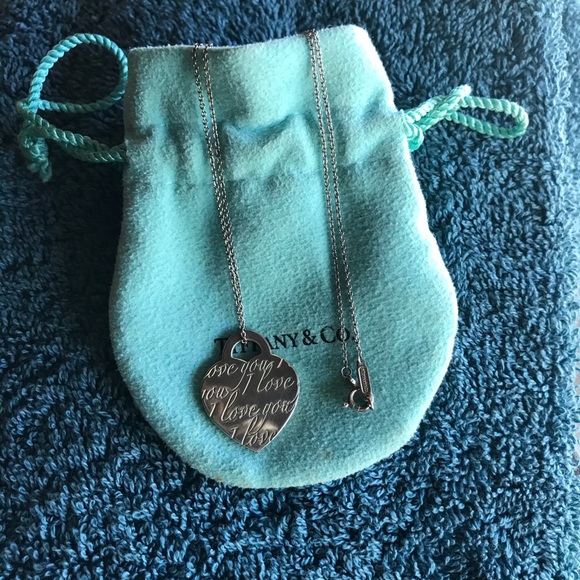 Authentic Tiffany & Co “ I love you “ Pendant - Picture 1 of 4